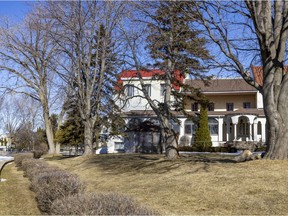 The Quatre Vents house overlooking Lac-St-Louis in Dorval, as seen on March 22.