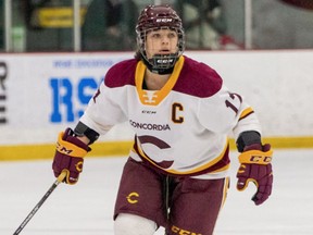 Concordia University hockey team captain Audrey Belzile.