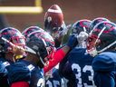 The Montreal Alouettes hold a spring training camp at Percival Molson Stadium in Montreal on June 3, 2019.