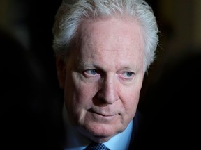 Jean Charest arrives for an event with potential caucus supporters as he considers a run for the leadership of the Conservative Party of Canada, in Ottawa, on March 2, 2022.