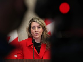 Foreign Affairs Minister Mélanie Joly says social media companies need to do more to fight propaganda.