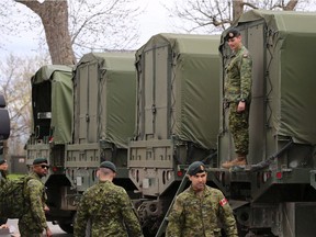 Reservists are seen at CFB Kingston in 2017. "Canada must act to prepare our defences by opening our reserves to a wider group of specialized and flexible recruits," Sandy White writes.