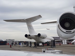 A Bombardier Global 7500 business jet in 2019.