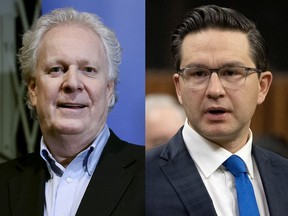 Conservative Party of Canada leadership contenders: Jean Charest, left, is known for his powerful speeches. Pierre Poilievre, right, has cultivated fans and followers on social media.
