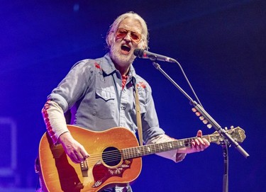 Blue Rodeo's Greg Keelor in concert at Place des Arts in Montreal Wednesday, April 6, 2022.
