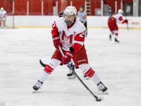 McGill University hockey player Jade Downie-Landry was named the school's female athlete of the year on April 6, 2022.