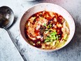 Matt Tebbutt's hot and sour soup can be made with fresh or leftover cooked meat.
