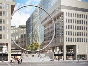 The Ring will be suspended at the main entrance to Esplanade PVM at Place Ville Marie, one of the firm's flagship properties.