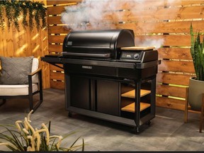 Technology and high-power grilling is on trend for barbecues this summer.  Traeger Timberline Pellet Grill, $ 4,500, www.Traegergrills.ca