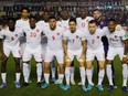 Players of Canada pose for the team photo prior to a match between Panama and Canada as part of Concacaf 2022 FIFA World Cup Qualifiers at Rommel Fernandez Stadium on March 30, 2022, in Ciudad de Panama, Panama.