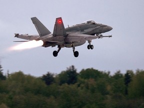 Only 55 per cent of Canada's CF-18 fighter jets are “serviceable” — shorthand for being able to fly.
