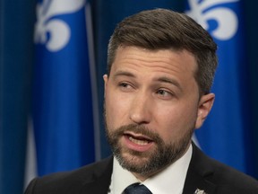 Québec solidaire leader Gabriel Nadeau-Dubois.