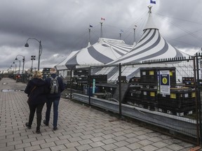 The Cirque du Soleil marquee in the Old Port of Montreal on Wednesday, May 4, 2022.