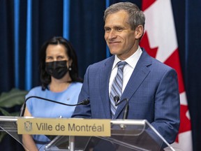 Martin Prud’homme answers questions Wednesday, May 4, 2022 after being introduced by Mayor Valérie Plante as deputy director general of urban security and conformity. A lot has changed in the 3 1/2 years since Prud’homme served as interim Montreal police chief, Allison Hanes writes.