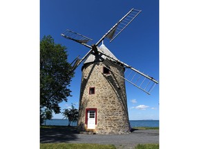 The iconic windmill at the Pointe de Moulin Historical Park, west of Montreal Island, as seen in 2011.