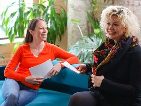 FTA artistic directors Martine Dennewald, left, and Jessie Mill.