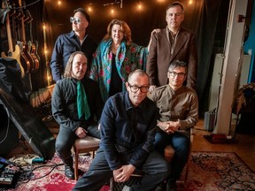 The new Stars album, From Capelton Hill, captures the Montreal band in a reflective mood 22 years after it began. Clockwise from top left: Pat McGee, Amy Millan, Chris McCarron, Chris Seligman, Torquil Campbell, Evan Cranley.