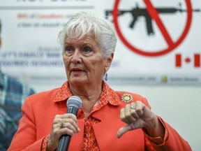 Suzanne Laplante-Edward, who created a foundation that supports gun control after her daughter Anne-Marie was killed at Polytechnique, expressed hope that the bill will pave the way for an assault-weapon ban.