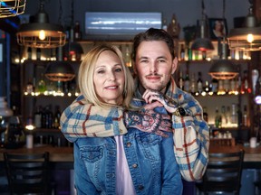 Jason Déry, with his mother, Sandie Czop, who were helped by Sun Youth when he was a child. Photo by David Himbert