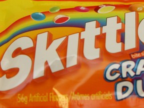 A bag of Skittles