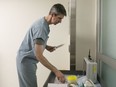 A member of a medical team is seen at Toronto's Sunnybrook Hospital on Tuesday May 1, 2018. Quebec's Health Department says it will start using human papillomavirus tests as its primary screening tool for cervical cancer, replacing the Pap smear.