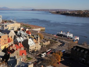 Old Quebec overlooking the St. Lawrence River, 2011.
