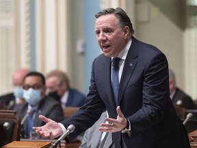 The CAQ dominates the category of francophone voters, with 53 per cent of voter intentions.