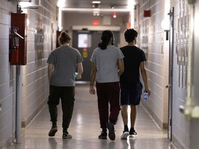 A typical day at Cité-des-Prairies, where males under 18 convicted of a serious crime end up, begins at 8 a.m. with breakfast. School starts at 9. “As soon as a youth comes in, we do a little screening to check their mental health,” said Mathieu Perrier, an educator at the detention centre.