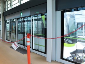 The REM station in Brossard is already outfitted with platform screen doors.