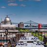 Auberge du Vieux-Port, arguably the first hotel in modern-day Old Montreal, is marking its 25th year.  Here, the view from the roof-top. PHOTO 