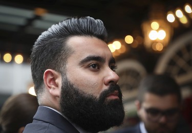 Sina Saremi, from Toronto, and attending the Grand Prix race, outside at the Grand Prix Party at the Ritz-Carlton Hotel in Montreal Friday, June 17, 2022.