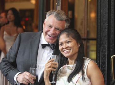 Peter Nicholson, president WCPD group with his wife, Annabelle Bane, at the Grand Prix Party at the Ritz-Carlton Hotel in Montreal Friday, June 17, 2022.