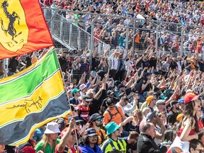 Fans showed up to see Team Red Bull Racing's Max Verstappen win the Formula One Canadian Grand Prix at Circuit Gilles-Villeneuve on Ile Notre-Dame in Montreal on Sunday June 19, 2022.