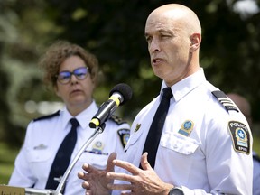 Montreal police arrested five people on Wednesday in the shooting death of Meriem Boundaoui, including a 27-year-old man who is believed to have been directly involved, said police Commander Paul Verreault, alongside interim police Chief Sophie Roy.