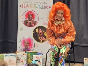 The Dorval Library invited Barbada, a drag queen, to host a story time event with children.