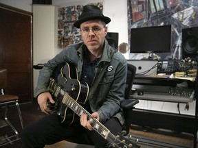 Montreal singer-songwriter Paul Cargnello at his Montreal studio.