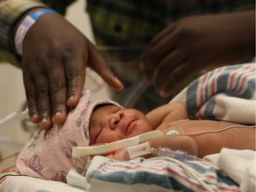 Sitan Kaba was the first baby born in 2022 at the MUHC. Parents Oumi Keita and Laye Mamadi Kaba are from LaSalle.