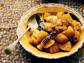 Asma Khan's book begins with the comfort food of her childhood, including this potato recipe.