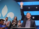 Quebec Premier Francois Legault makes a closing speech at the CAQ national convention in Drummondville May 29, 2022.  