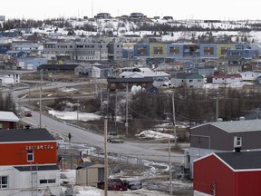 Buildings in the town of Kuujjuaq.