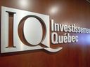 The Investissement Québec logo is seen at their office Thursday, April 18, 2019 in Montreal.