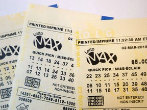 Le gros lot de 70 millions $ de la loterie Lotto Max a été gagné au Québec lors du tirage de mardi soir. LA PRESSE CANADIENNE