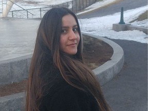 Meriem Boundaoui was shot while sitting in a parked car in St-Léonard on Feb. 7, 2021.