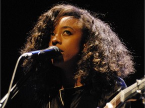 British singer Corinne Bailey Rae performs at the Club Soda, in Montreal, Wednesday April 28, 2010.