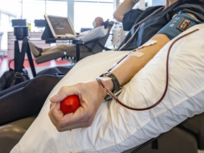 A Héma-Québec blood donor clinic in Kirkland.