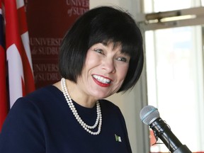 "Concerns about Bill C-13 are top of mind as Official Languages Minister Ginette Petitpas Taylor visits Quebec this week as part of the federal government’s consultation process for the next five-year action plan," Eva Ludwig and Sylvia Martin-Laforge write. Petitpas Taylor is seen here speaking in Sudbury in April.
