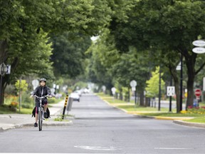 The initial idea for the trail was to connect St-Laurent to Roxboro along the side of the REM tracks.  A 1.4-kilometer stretch of road has already been built to link Toupin Blvd. to the Bois-Franc station.