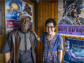 "I have goosebumps,” says Nuits D'Afrique director Suzanne Rousseau about the musical lineup for the festival's 36th edition. Rousseau is seen with founder Mohamed Lamine Touré at his Club Balattou in Montreal.