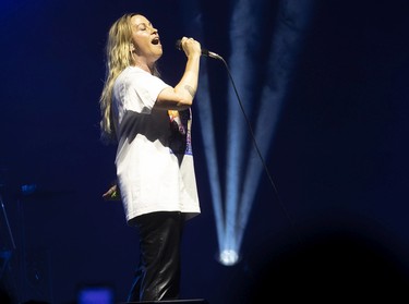Singer Alanis Morissette in concert at the Bell Centre in Montreal on Tuesday, July 12, 2022.