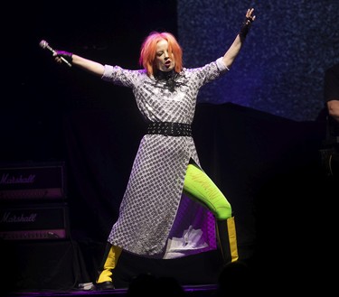 Singer Shirley Manson of the band Garbage during concert at the Bell Centre in Montreal on Tuesday ,July 12, 2022.